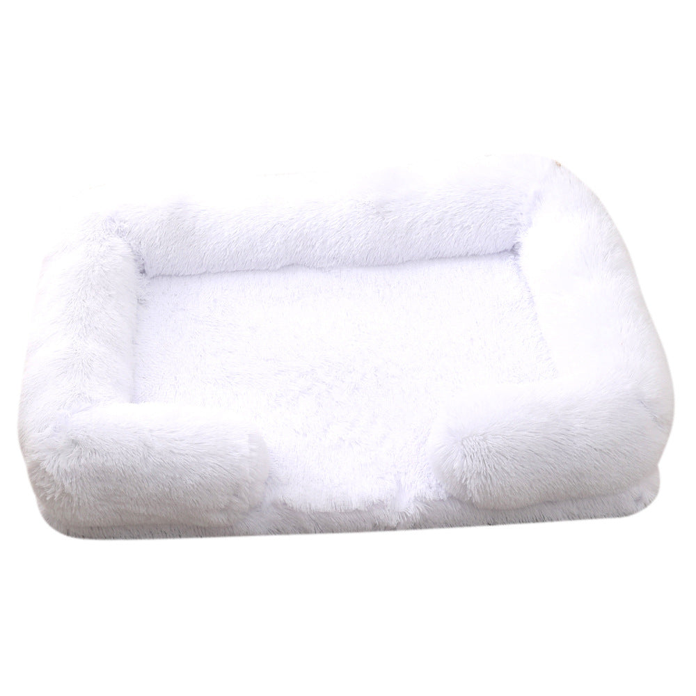 Plush Round Pet Bed For Winter