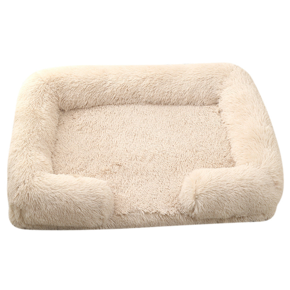 Plush Round Pet Bed For Winter