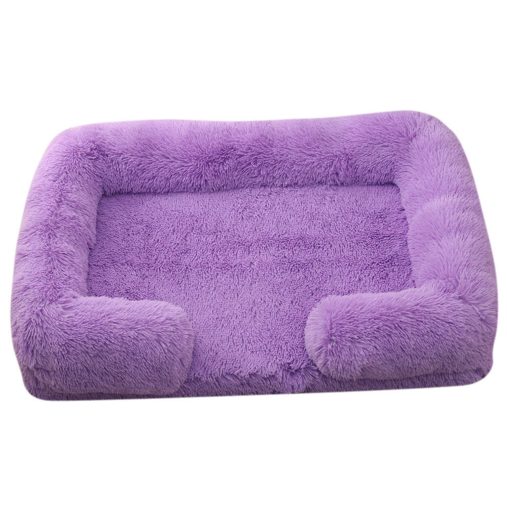Plush Round Pet Bed For Winter