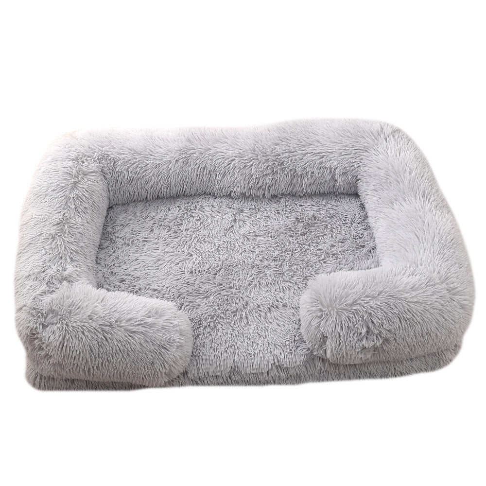Plush Round Pet Bed For Winter