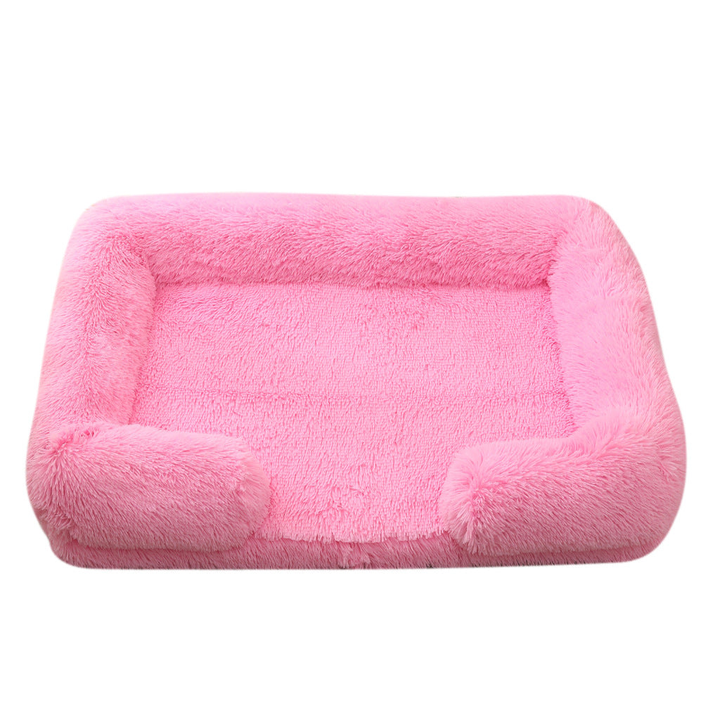 Plush Round Pet Bed For Winter