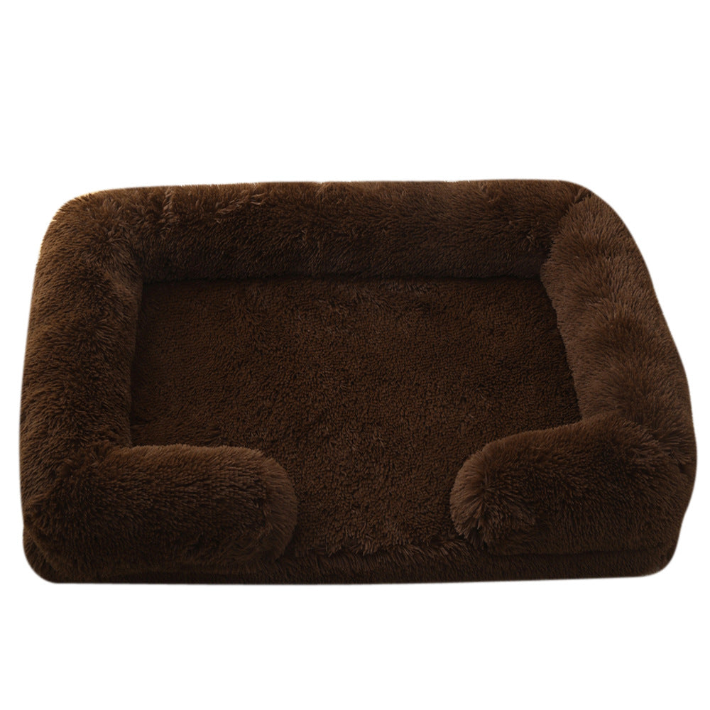 Plush Round Pet Bed For Winter