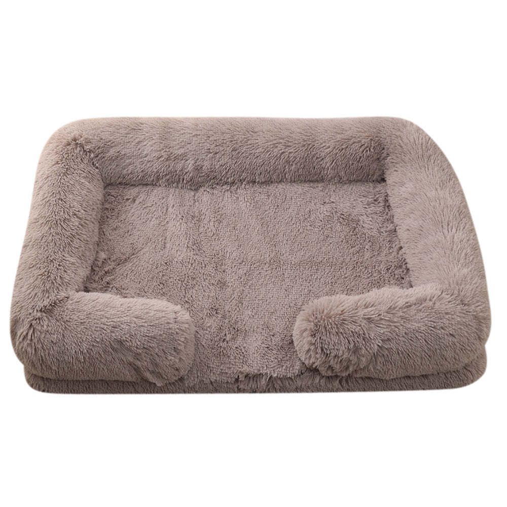 Plush Round Pet Bed For Winter