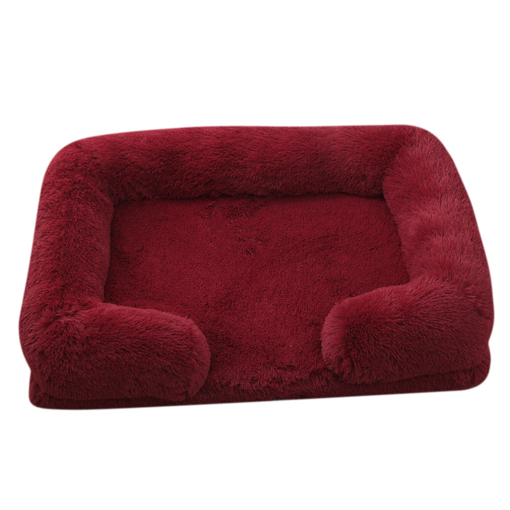 Plush Round Pet Bed For Winter